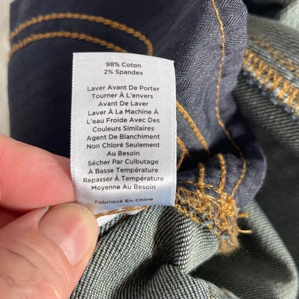 Talbots Flawless Girlfriend High‎ Rise Jeans Dark Wash Sz 4